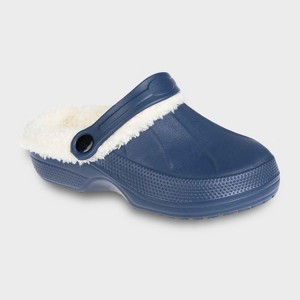 FOAMWALK Toddler Boy's Furry Little Solid Clog with Faux Shearling Lining - Toddler Classic Lined Clog - 1 of 4