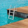 VEVOR Dock Ladder, Removable 3 Steps, 350 lbs Load Capacity, Aluminum Alloy Pontoon Boat Ladder with 4'' Wide Step & Nonslip Rubber Mat - 2 of 4