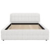 GDFStudio Salome King Size Upholstered Platform Bed with Headboard and Berber Fleece Frame - 4 of 4
