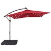 Sonkuki 8.2×8.2FT LED Solar Lighted Outdoor Patio Umbrella, Square Canopy Offset Umbrella for Villa Gardens, Lawns and Yard - 2 of 4