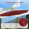 Tangkula 10 FT Solar Offset Hanging Umbrella Patio Cantilever Umbrella w/ 32 LED Lights - 4 of 4