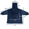 PAVILIA Wearable Blanket Hoodie Women Men, Oversized Sweatshirt Hooded Sweater, Fleece Soft Cozy Warm Plush Gift Ideas - 4 of 4
