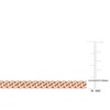 EVERLY JEWELRY | Rose Plated Sterling Silver Curb Link Bracelet, 7.5 inch - 2 of 4
