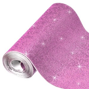 Unique Bargains Self-Adhesive Bling Crystal Rhinestone Sheet for DIY Car Decoration - 1 of 4