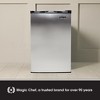 Magic Chef Compact Mini Freezer for Bedroom, Garage, Office, and More with Manual Defrost Function and Recessed Door Handle, Silver - image 4 of 4