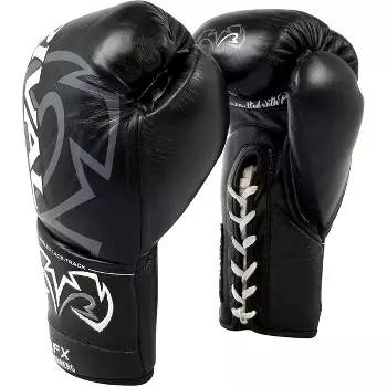 GRIT LACE UP BOXING GLOVE2205 BK/RD/SL | housecleaningmadison.com