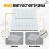 CASAINC 16 inches Ceiling Square Mounted Luxury Shower System with Handheld Spray & 5 Spray Pattern, Brushed Gold - 3 of 4