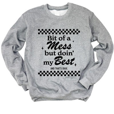 Simply Sage Market Women's Graphic Sweatshirt A Bit Of  A Mess