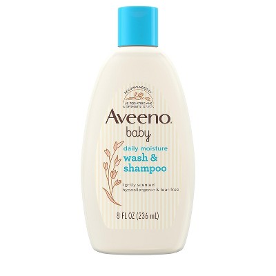 Image of Aveeno Baby Daily Moisture Wash & Shampoo 8oz
