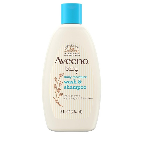 Aveeno Baby Daily Moisture Wash & Shampoo 8oz - image 1 of 4