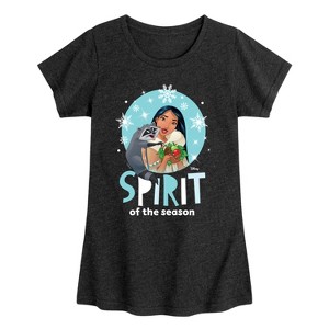 Girls' - Disney - Pocahontas Spirit Fitted Short Sleeve Graphic T-Shirt - 1 of 4