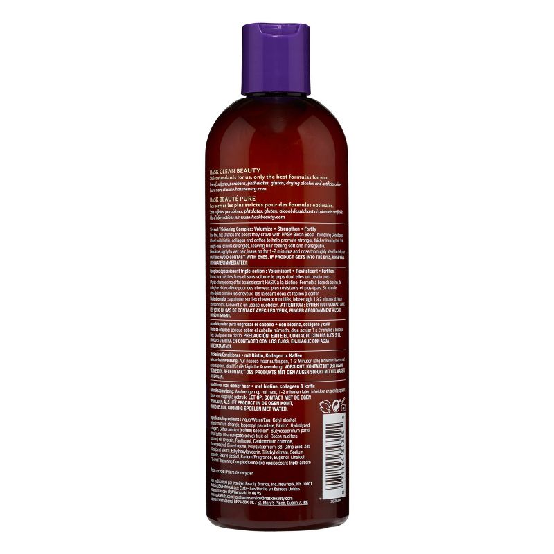 Hask Biotin Boost Thickening Conditioner with Biotin, Collagen and Coffee - 12 fl oz, 3 of 6