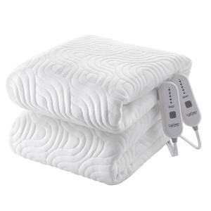 King Heated Mattress Pad - Breathable Air Layer Electric Mattress Pad Cover, 78"x80" - 1 of 4
