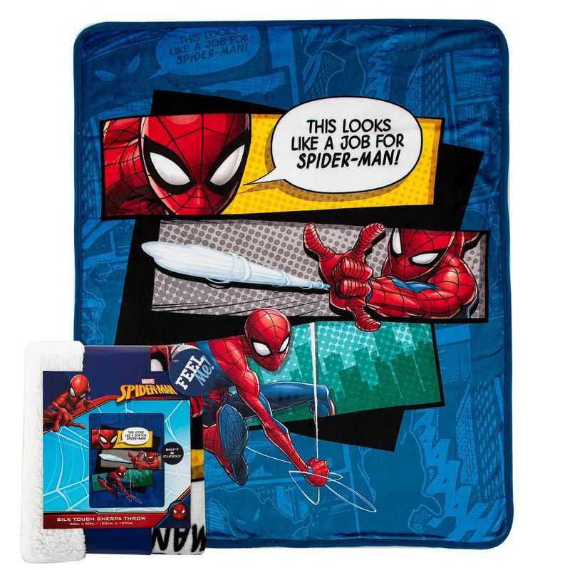 40&#34;x50&#34; Spider-Man This Looks Kids&#39; Throw Blanket Silk Touch, 4 of 7