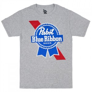 Mens Pabst Blue Ribbon Beer Logo T-Shirt - 1 of 2