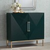 55 Downing Street Saga 36" Wide Green and Gold 2-Door Accent Chest - 2 of 4