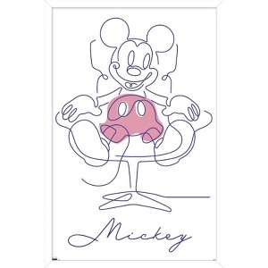 Trends International Disney Simple Moments Line Art - Mickey Mouse Framed Wall Poster Prints - 1 of 4