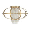 Savoy House Idlewild 1 - Light Flush Mount in  Warm Brass - 2 of 4