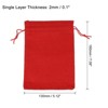 Unique Bargains Cotton Linen Bank Coin Change Bag with Drawstring 6 Pcs - 2 of 4
