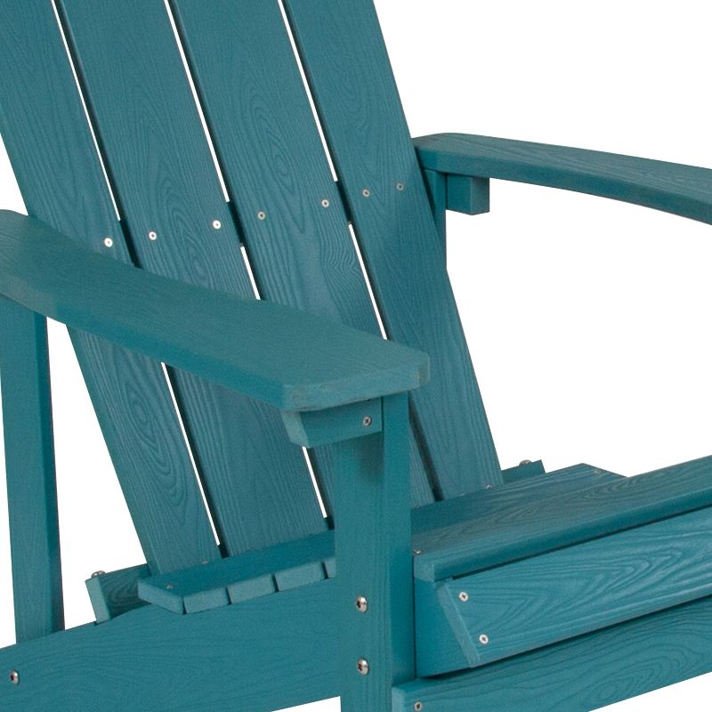 Emma and Oliver All-Weather Adirondack Chair in Faux Wood, 6 of 13