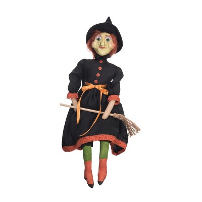 Gallerie II Jasleen Witch Art Doll Halloween Fall Harvest Art Doll Decor Decoration