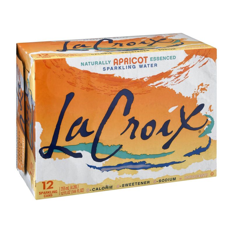 La Croix Apricot Sparkling Water - Case of 2/12 pack, 12 oz, 2 of 8