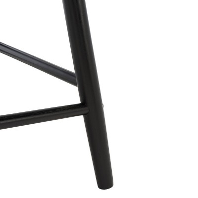 Jay Black Wood and Metal Counter Stool