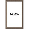 PosterPalooza | Sculpted Silver Picture Frame - UV Acrylic, Foam Board Backing, Hanging Hardware - 2 of 4