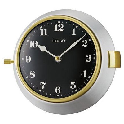 Seiko Nao Wall Clock, Silver & Black