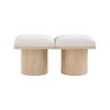 Meridian Furniture,Pavilion Boucle Fabric Bench - 2 of 4