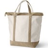 Lands' End Zip Top Canvas Tote Bag - 4 of 4