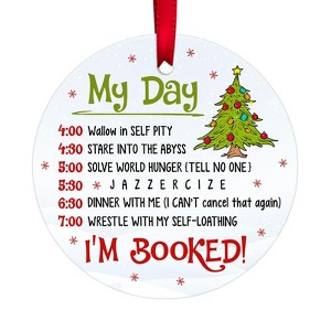 Gifts for Christmas, Cartoon Characters Christmas Ornament Ceramic 2-Side Printed - 1 of 4