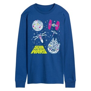 Men's - Star Wars - Ship Grid Long Sleeve Graphic T-Shirt - 1 of 3