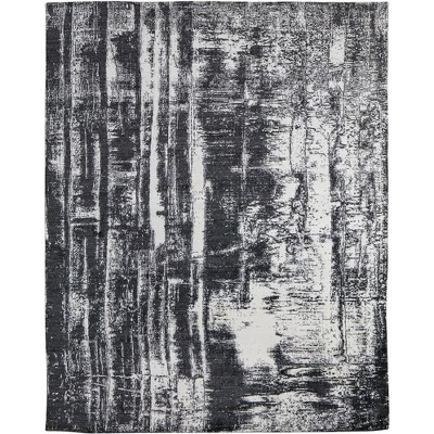 Coda Modern Abstract Black/White Area Rug