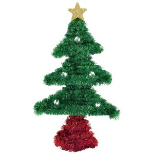 Amscan Tinsel Christmas Tree Decorations 5/Pack (241340) - 1 of 1