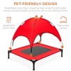 Best Choice Products 30in Elevated Cooling Dog Bed, Outdoor Raised Mesh Pet Cot w/ Removable Canopy, Carrying Bag - 4 of 4