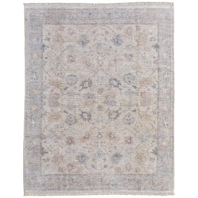 Caldwell Transitional Floral & Botanical Ivory/Tan/Blue Area Rug