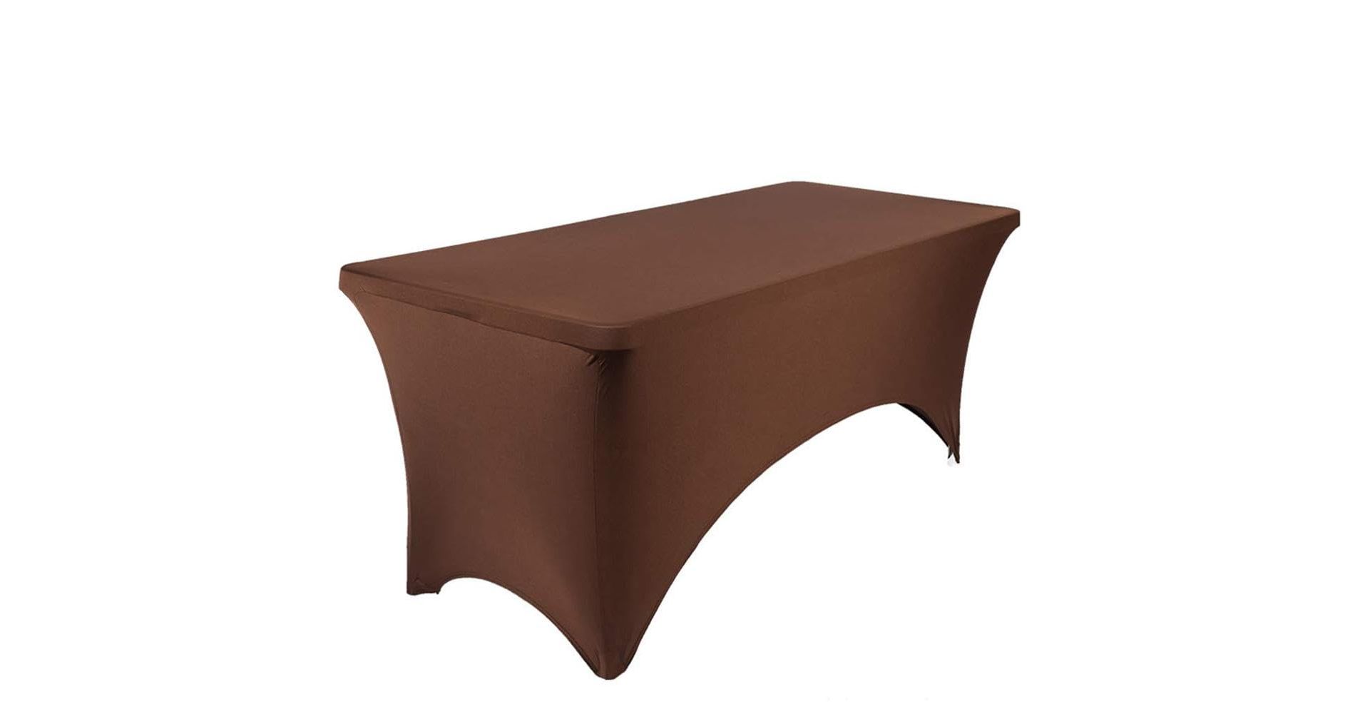 4ft Elastic Table Cover Rectangular Stretch Tablecloth Washable Table Cover Picnic Table Cloth for Indoor Outdoor Camping Wedding Events