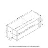Furinno 3-Tier TV Stand for TVs up to 48" TV Console Table Entertainment Center w/Open Storage Shelves,Americano - 3 of 4