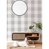 NuWallpaper Gray Buffalo Plaid Peel and Stick Wallpaper: Removable Gingham Self-Adhesive, 20.5" x 216", Multicolored PVC - 2 of 4
