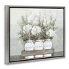 Stupell Industries Pristine Hydrangea Bouquet Sentiments Floating Frame Canvas Art, Gray, 31" x 25" - 2 of 4