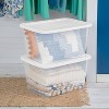 56qt Non-latching Storage Bin Red Or Green Lid - Brightroom™ : Target