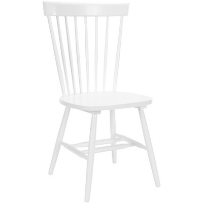 Classic White Windsor High Slat Side Chair in Solid Malaysian Oak