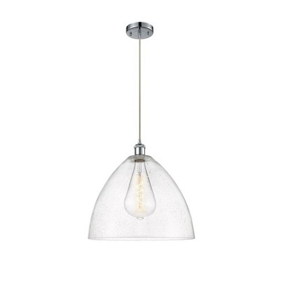 Bristol Glass - 1 Light Pendant In Industrial Style-18.75 Inches Tall and 16 Inches Wide