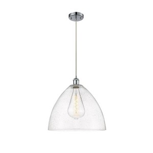 Bristol Glass - 1 Light Pendant In Industrial Style-18.75 Inches Tall and 16 Inches Wide - 1 of 1