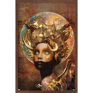 Trends International Jena DellaGrottaglia: Cosmic Zodiac - Taurus Framed Wall Poster Prints - 1 of 4