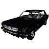1964 1/2 Ford Mustang Black 1/24 Diecast Model Car by Motormax - 2 of 3