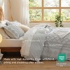 3 Pieces Boho Duvet Cover Set for All Seasons Soft Shabby Chic Embroidery Boho Bedding - 4 of 4