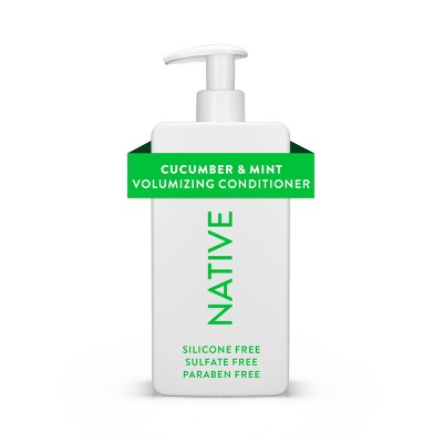 Native Vegan Cucumber & Mint Natural Volume Conditioner, Clean, Sulfate, Paraben and Silicone Free - 16.5 fl oz