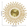 YIYIBYUS 27.6 In Retro Crystal Clocks Wall Decor, Non-Ticking Large Wall Clocks for for Bedroom Kitchen Office Home - 4 of 4